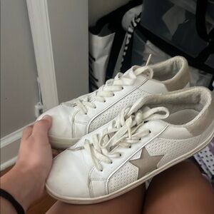 Steve Madden White Star Sneakers